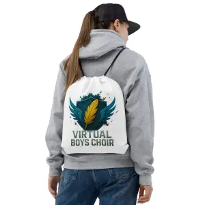 Stylish emblem Drawstring bag