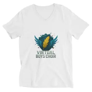 Unisex Short Sleeve V-Neck T-Shirt