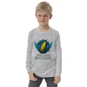 Stylish emblem Youth long sleeve tee